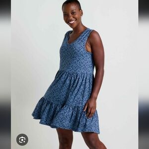 NWT Toad&Co Navy Floral Midi Dress